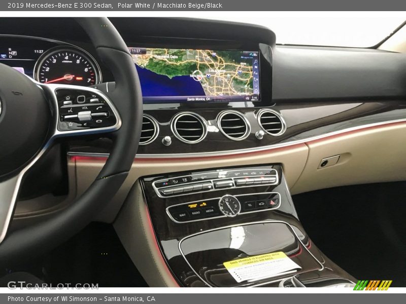 Polar White / Macchiato Beige/Black 2019 Mercedes-Benz E 300 Sedan