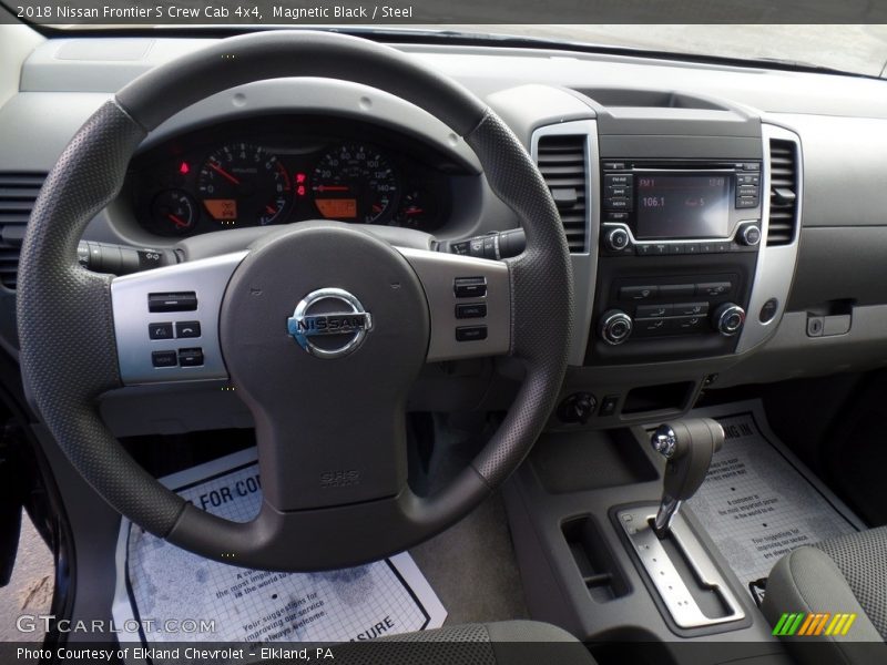 Magnetic Black / Steel 2018 Nissan Frontier S Crew Cab 4x4