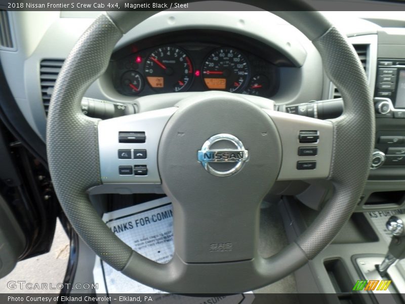 Magnetic Black / Steel 2018 Nissan Frontier S Crew Cab 4x4