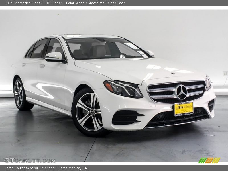 Polar White / Macchiato Beige/Black 2019 Mercedes-Benz E 300 Sedan