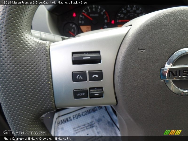 Magnetic Black / Steel 2018 Nissan Frontier S Crew Cab 4x4