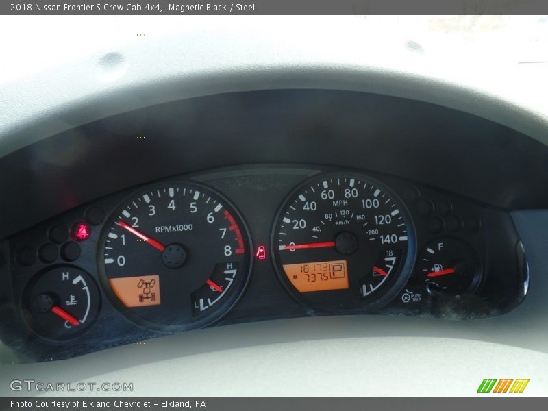 Magnetic Black / Steel 2018 Nissan Frontier S Crew Cab 4x4