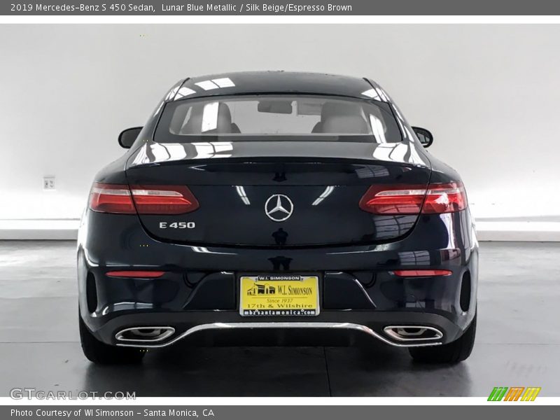 Lunar Blue Metallic / Silk Beige/Espresso Brown 2019 Mercedes-Benz S 450 Sedan