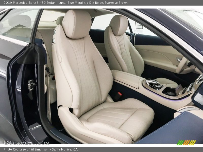 Lunar Blue Metallic / Silk Beige/Espresso Brown 2019 Mercedes-Benz S 450 Sedan