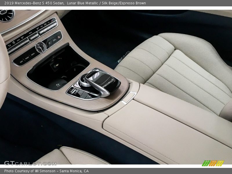 Lunar Blue Metallic / Silk Beige/Espresso Brown 2019 Mercedes-Benz S 450 Sedan