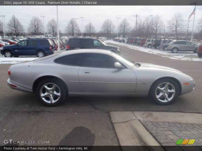 Platinum Silver Metallic / Charcoal 2001 Jaguar XK XK8 Coupe
