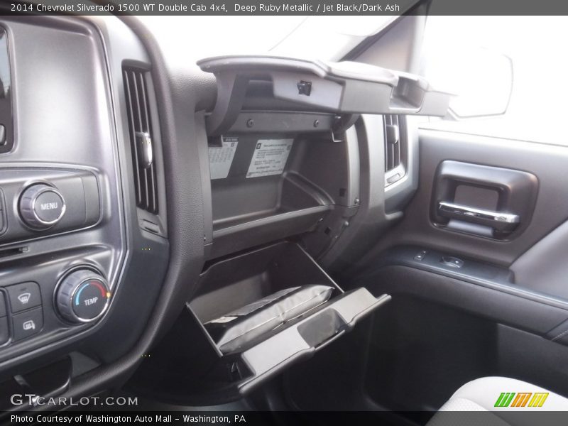 Deep Ruby Metallic / Jet Black/Dark Ash 2014 Chevrolet Silverado 1500 WT Double Cab 4x4