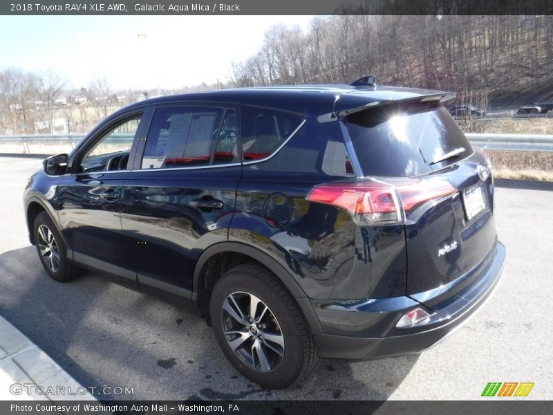 Galactic Aqua Mica / Black 2018 Toyota RAV4 XLE AWD