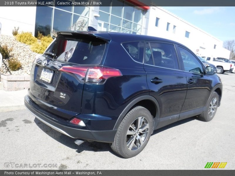 Galactic Aqua Mica / Black 2018 Toyota RAV4 XLE AWD