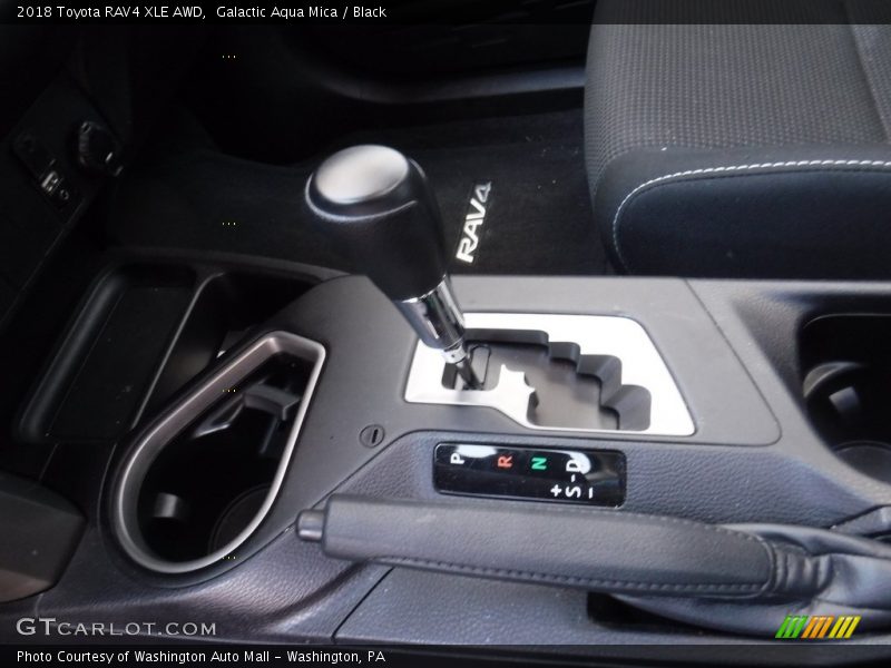 Galactic Aqua Mica / Black 2018 Toyota RAV4 XLE AWD