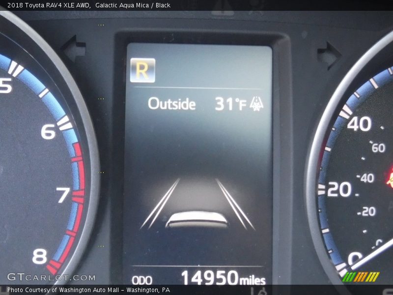 Galactic Aqua Mica / Black 2018 Toyota RAV4 XLE AWD