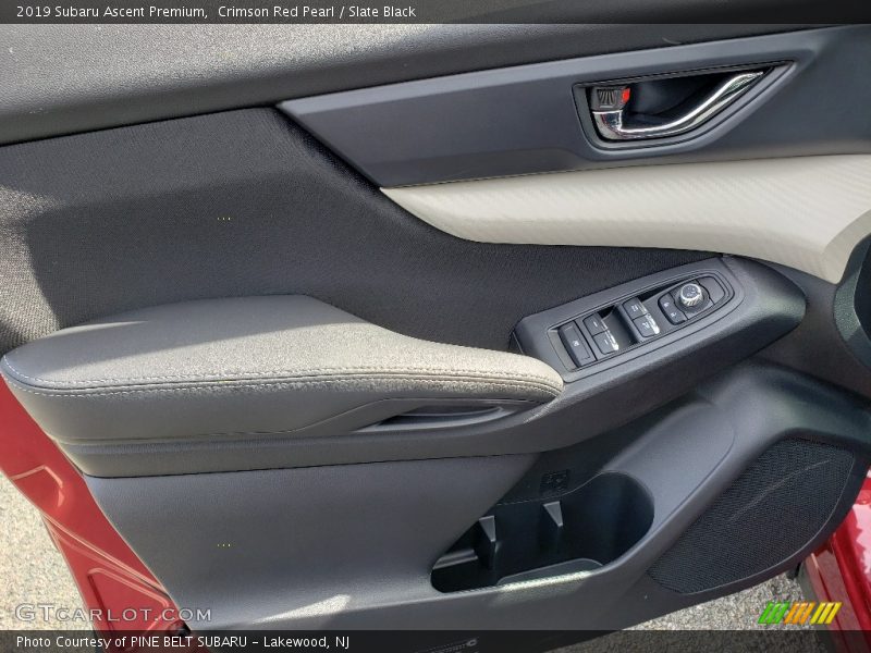 Crimson Red Pearl / Slate Black 2019 Subaru Ascent Premium