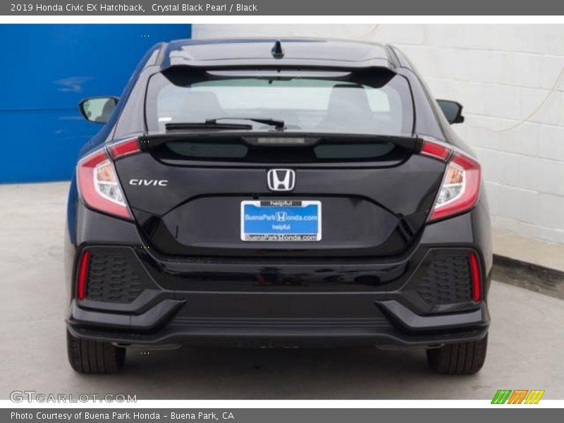 Crystal Black Pearl / Black 2019 Honda Civic EX Hatchback