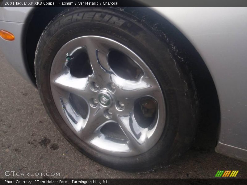 Platinum Silver Metallic / Charcoal 2001 Jaguar XK XK8 Coupe