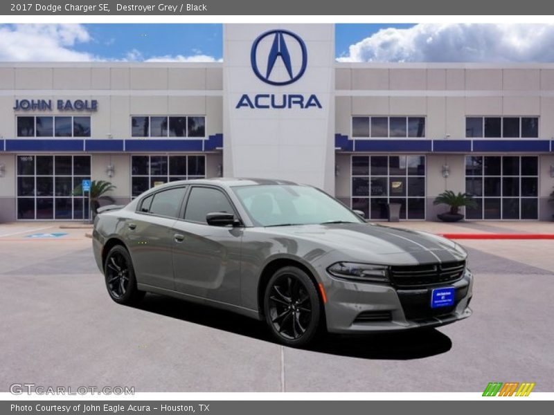 Destroyer Grey / Black 2017 Dodge Charger SE
