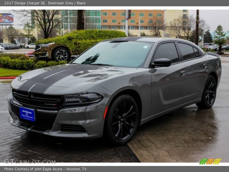 Destroyer Grey / Black 2017 Dodge Charger SE