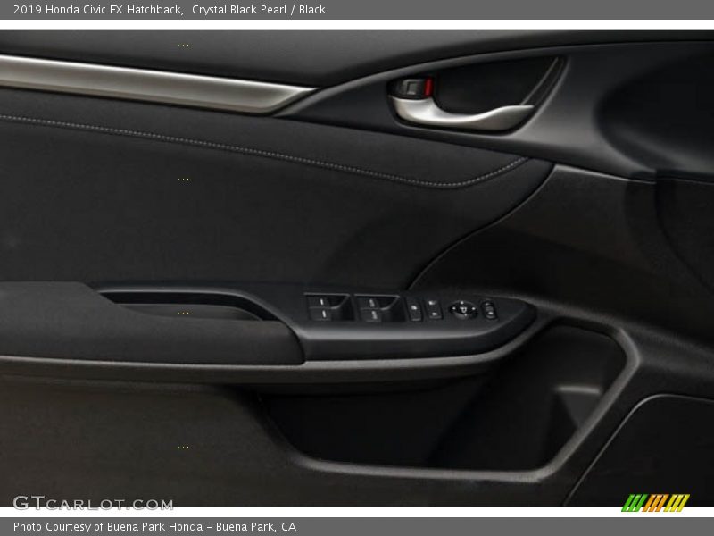 Crystal Black Pearl / Black 2019 Honda Civic EX Hatchback