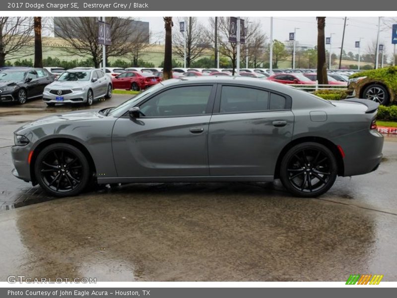Destroyer Grey / Black 2017 Dodge Charger SE