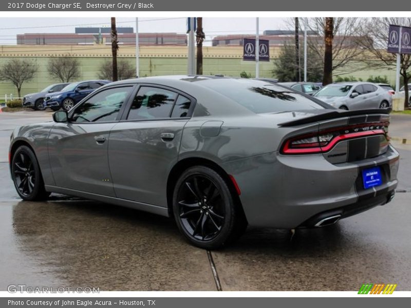 Destroyer Grey / Black 2017 Dodge Charger SE