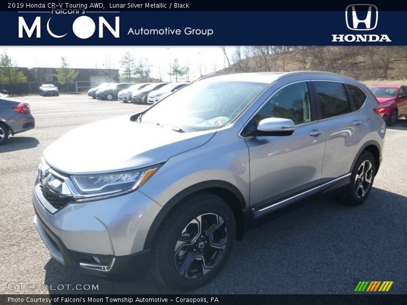 Lunar Silver Metallic / Black 2019 Honda CR-V Touring AWD