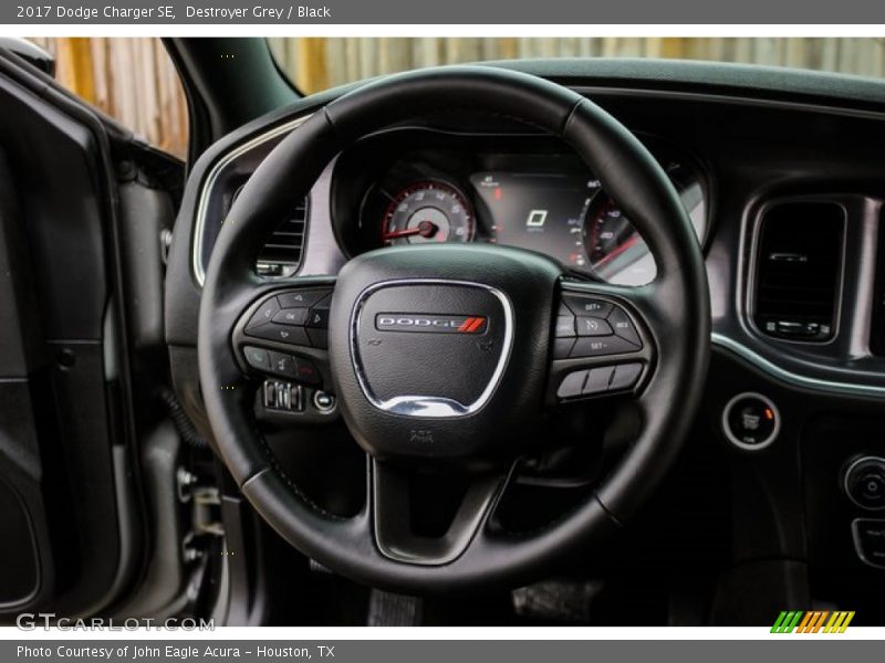 Destroyer Grey / Black 2017 Dodge Charger SE