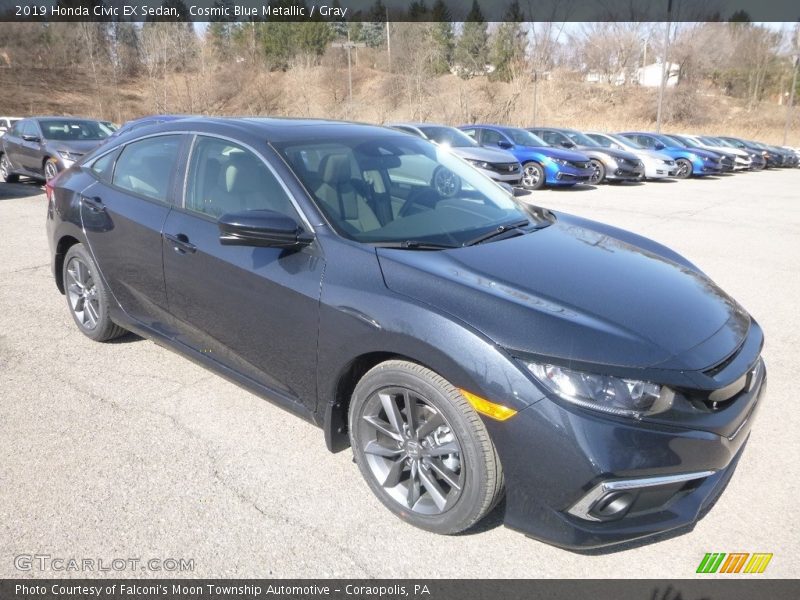 Front 3/4 View of 2019 Civic EX Sedan