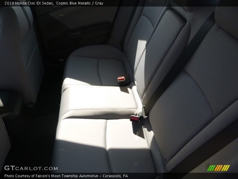 Cosmic Blue Metallic / Gray 2019 Honda Civic EX Sedan