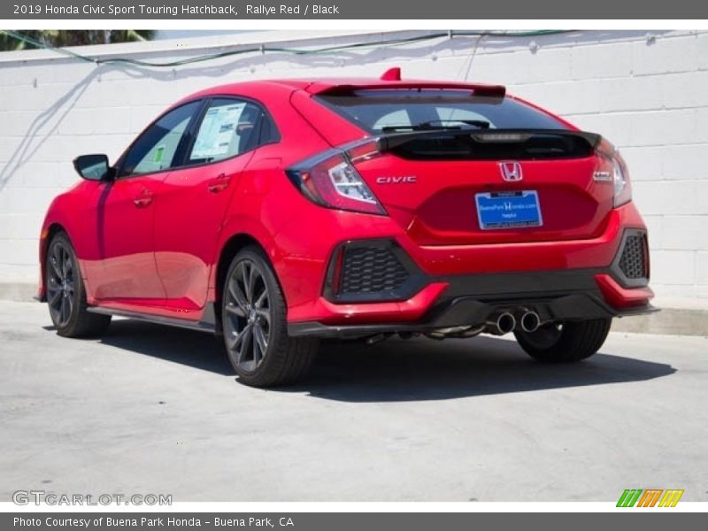 Rallye Red / Black 2019 Honda Civic Sport Touring Hatchback