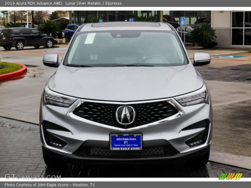 Lunar Silver Metallic / Espresso 2019 Acura RDX Advance AWD