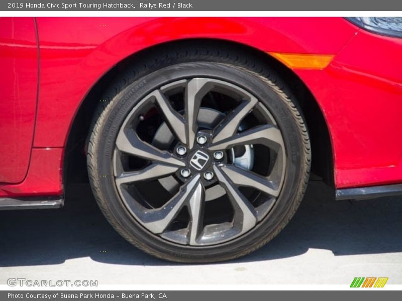 Rallye Red / Black 2019 Honda Civic Sport Touring Hatchback