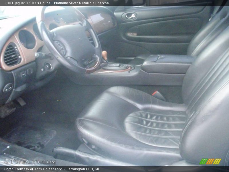 Platinum Silver Metallic / Charcoal 2001 Jaguar XK XK8 Coupe