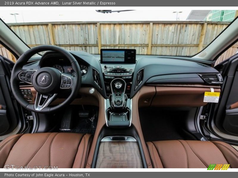 Lunar Silver Metallic / Espresso 2019 Acura RDX Advance AWD