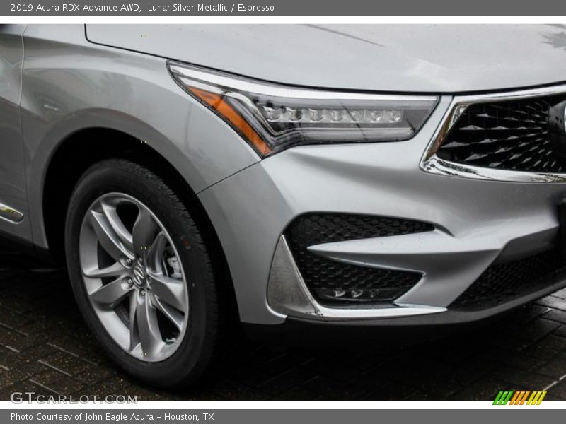 Lunar Silver Metallic / Espresso 2019 Acura RDX Advance AWD