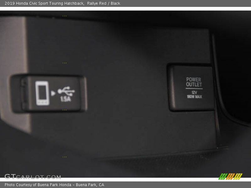 Rallye Red / Black 2019 Honda Civic Sport Touring Hatchback