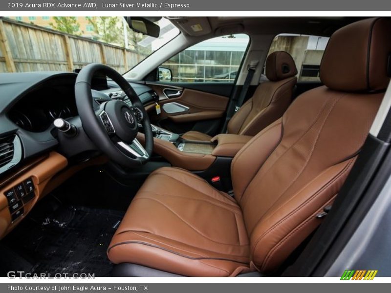 Lunar Silver Metallic / Espresso 2019 Acura RDX Advance AWD
