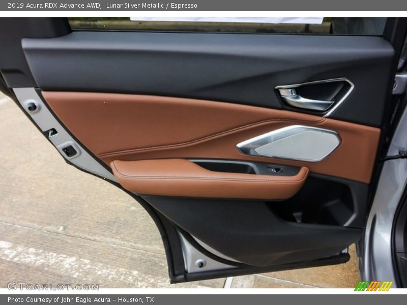 Lunar Silver Metallic / Espresso 2019 Acura RDX Advance AWD