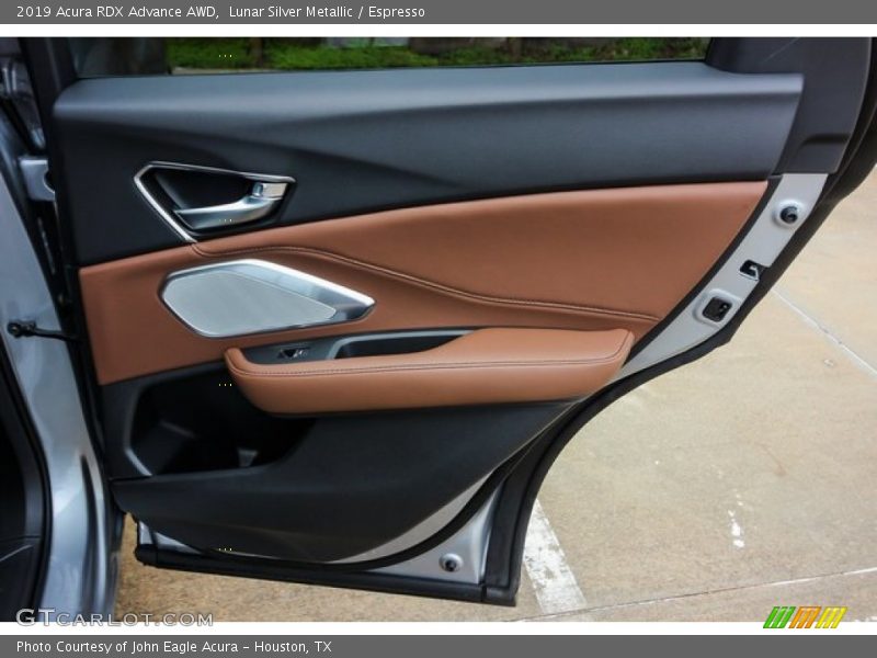 Lunar Silver Metallic / Espresso 2019 Acura RDX Advance AWD