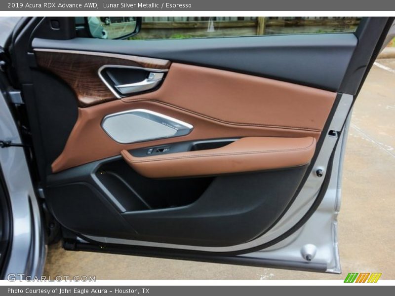 Lunar Silver Metallic / Espresso 2019 Acura RDX Advance AWD