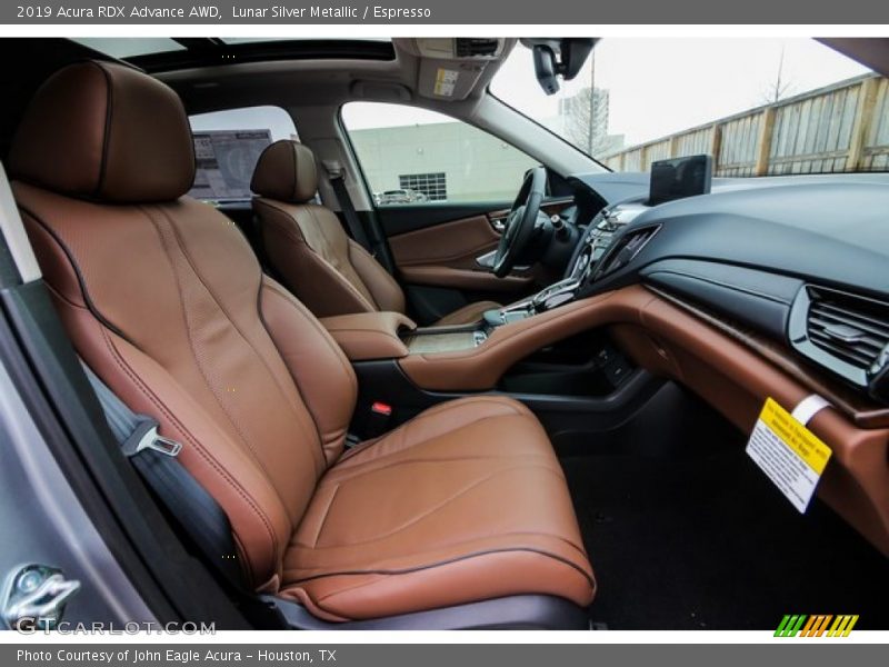 Lunar Silver Metallic / Espresso 2019 Acura RDX Advance AWD