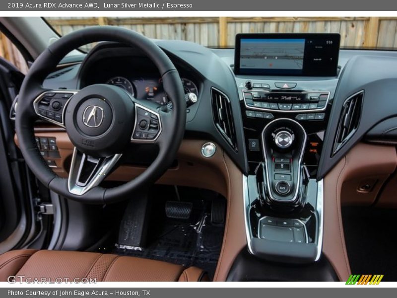 Lunar Silver Metallic / Espresso 2019 Acura RDX Advance AWD