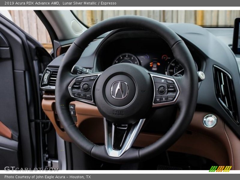 Lunar Silver Metallic / Espresso 2019 Acura RDX Advance AWD