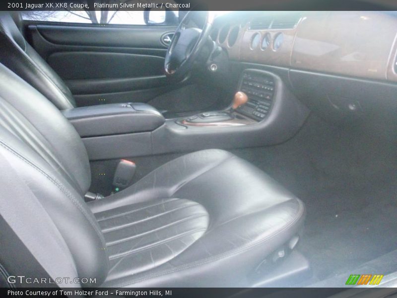 Platinum Silver Metallic / Charcoal 2001 Jaguar XK XK8 Coupe