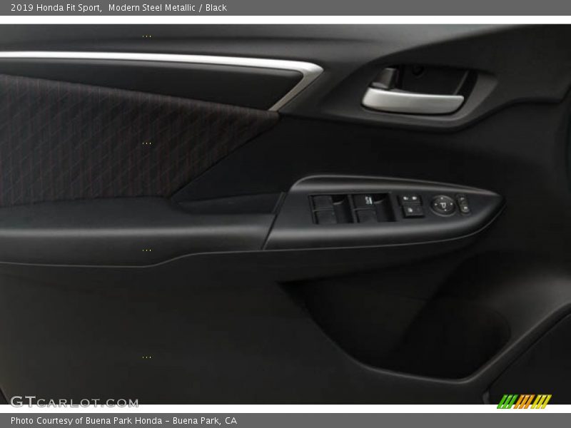 Modern Steel Metallic / Black 2019 Honda Fit Sport
