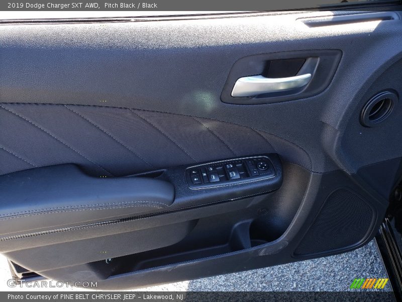 Pitch Black / Black 2019 Dodge Charger SXT AWD