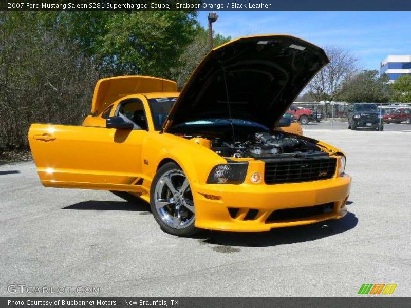 Grabber Orange / Black Leather 2007 Ford Mustang Saleen S281 Supercharged Coupe