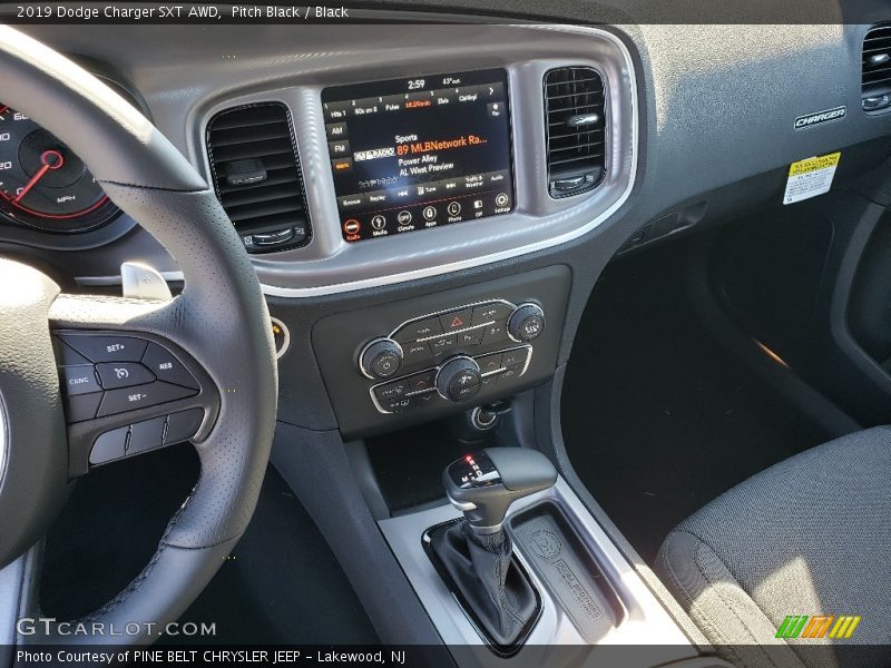 Pitch Black / Black 2019 Dodge Charger SXT AWD