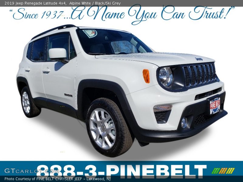 Alpine White / Black/Ski Grey 2019 Jeep Renegade Latitude 4x4