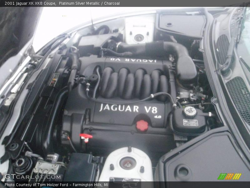 Platinum Silver Metallic / Charcoal 2001 Jaguar XK XK8 Coupe