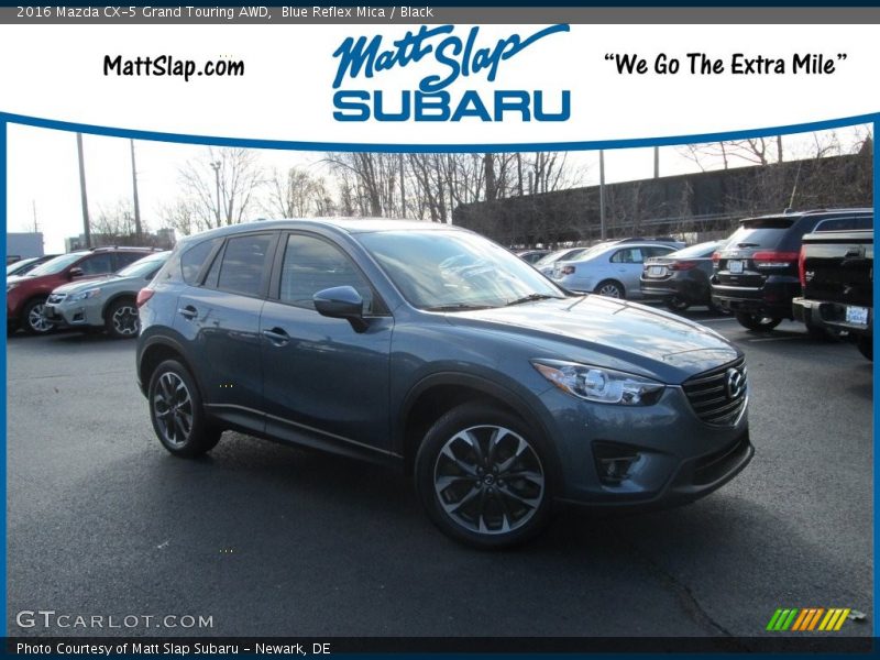 Blue Reflex Mica / Black 2016 Mazda CX-5 Grand Touring AWD