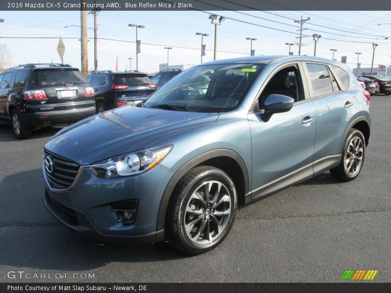 Blue Reflex Mica / Black 2016 Mazda CX-5 Grand Touring AWD